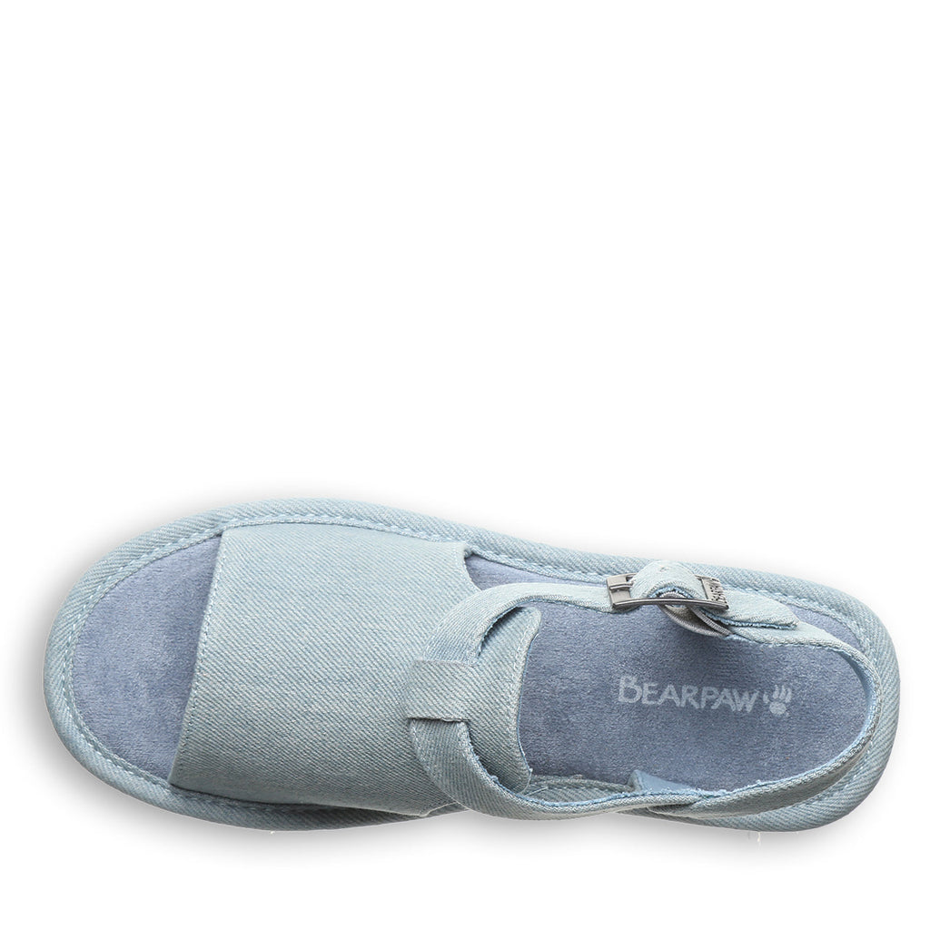 Ascend Flatform Sandals in Denim Blue