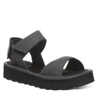 Crest Flatform Sandals in Black