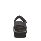 Crest Flatform Sandals in Black