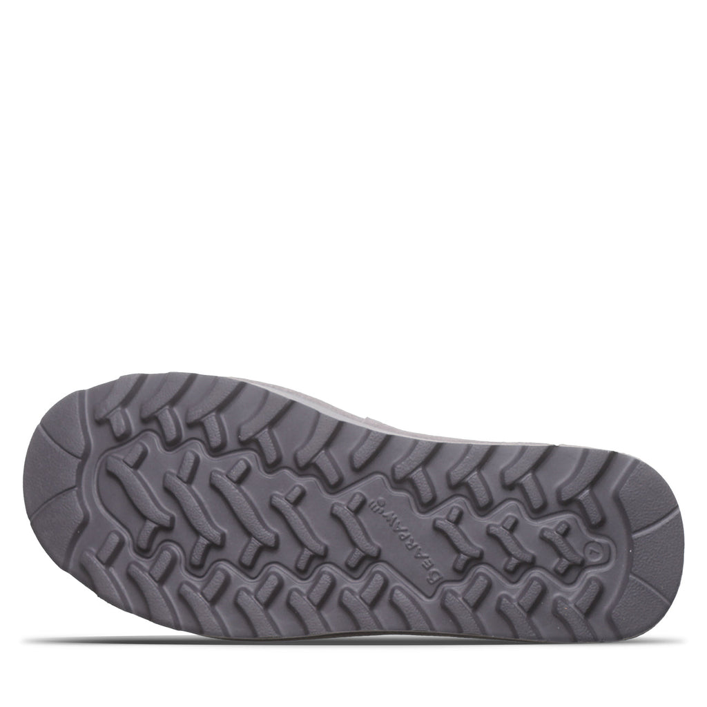 Crest Quilted Flatform Sandals in Gray Fog