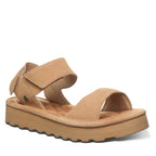 Crest Quilted Sandals in Iced Coffee