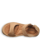 Crest Quilted Sandals in Iced Coffee