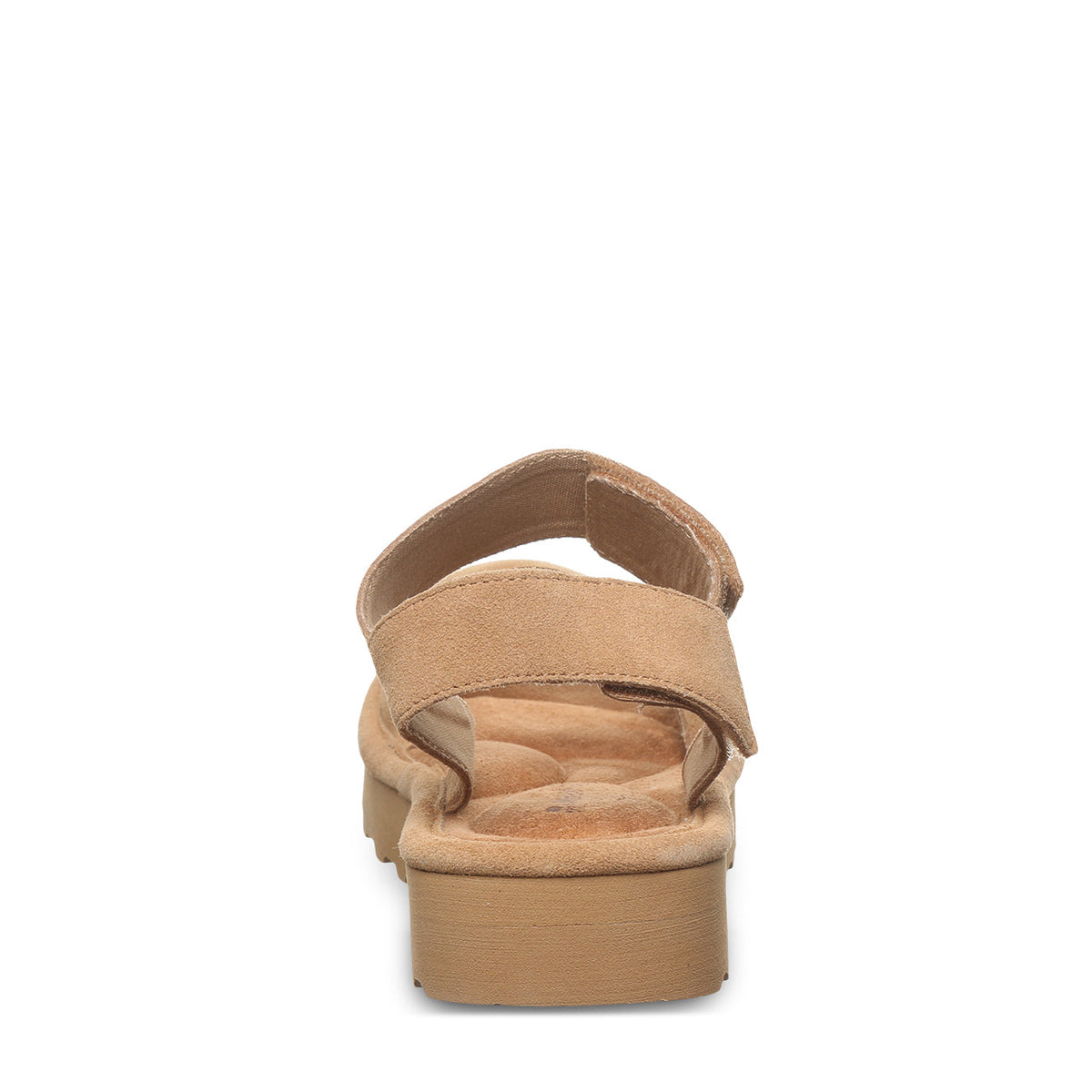 Crest Quilted Sandals in Iced Coffee