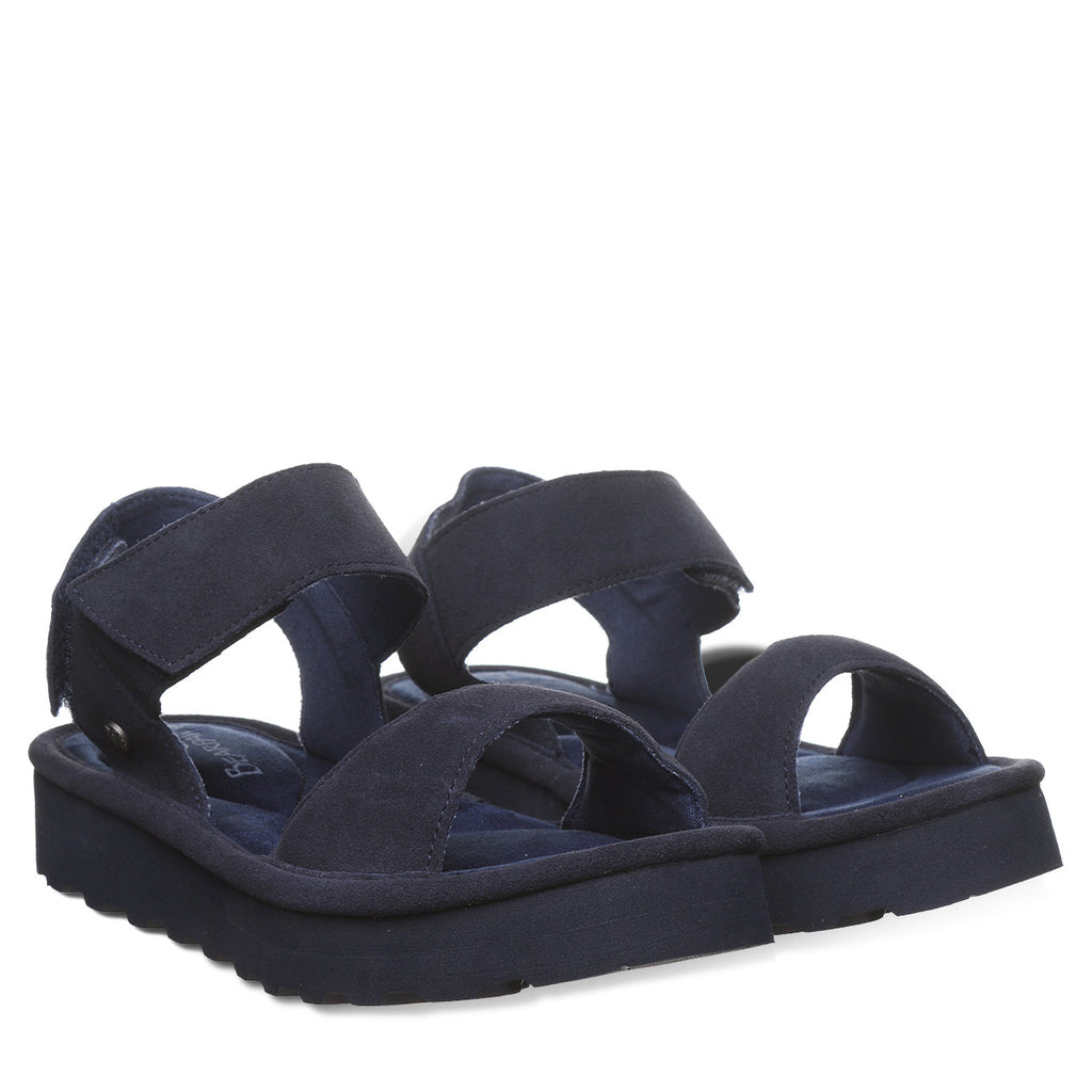 Crest Flatform Sandals in Cadet