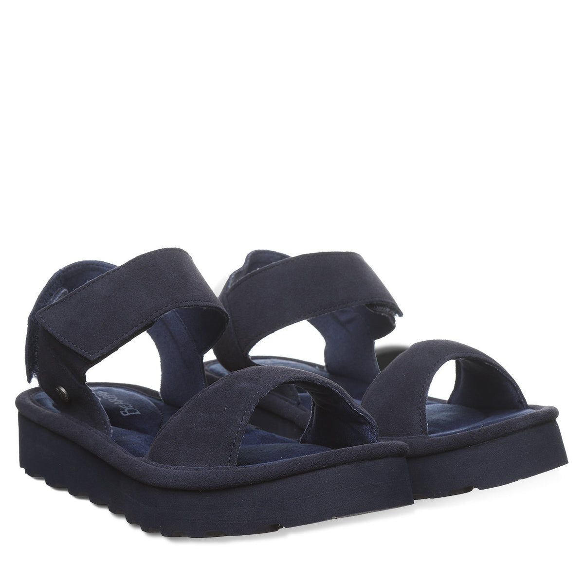 Crest Flatform Sandals in Cadet