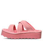 Altitude Suede Slide Sandals in Shell Pink