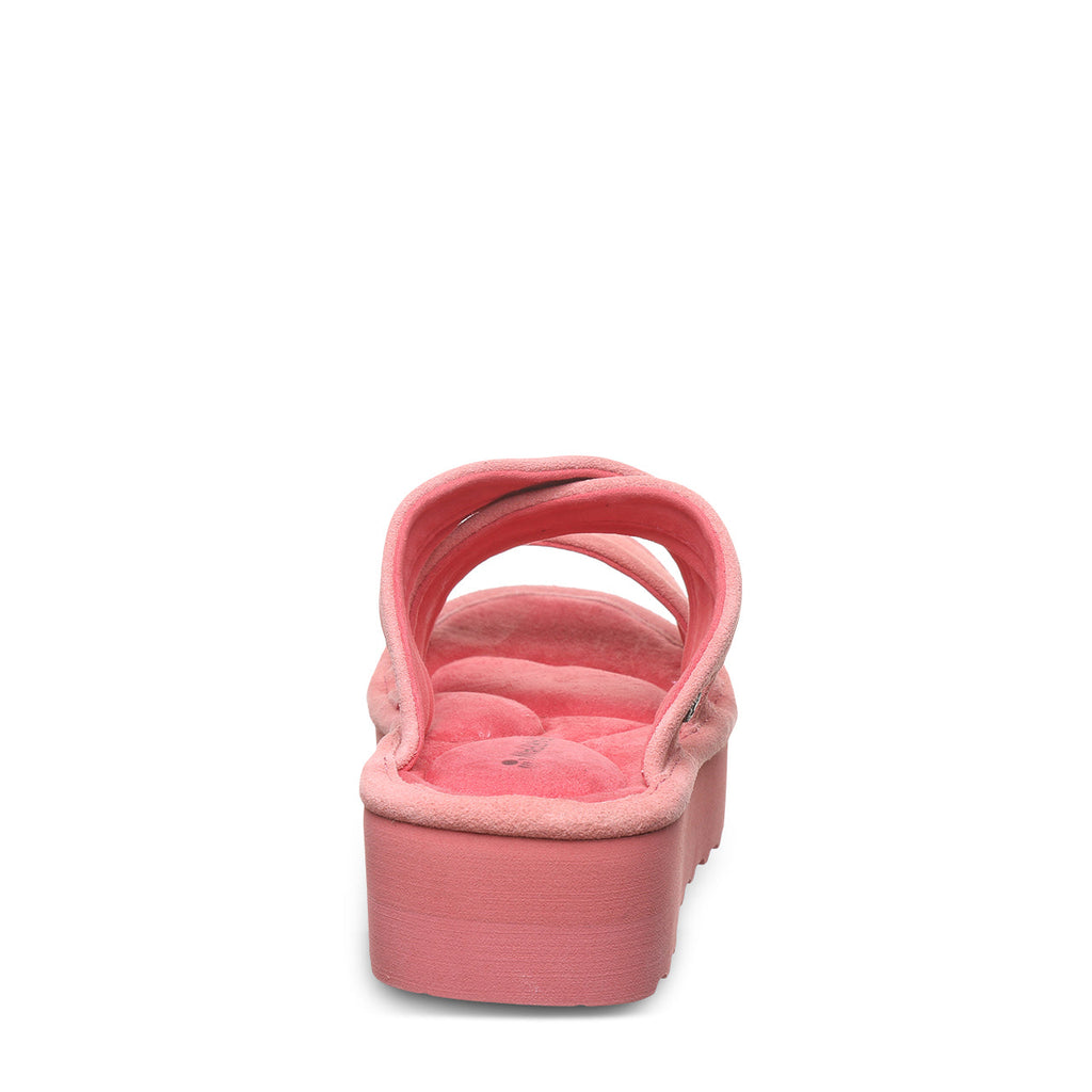 Altitude Suede Slide Sandals in Shell Pink