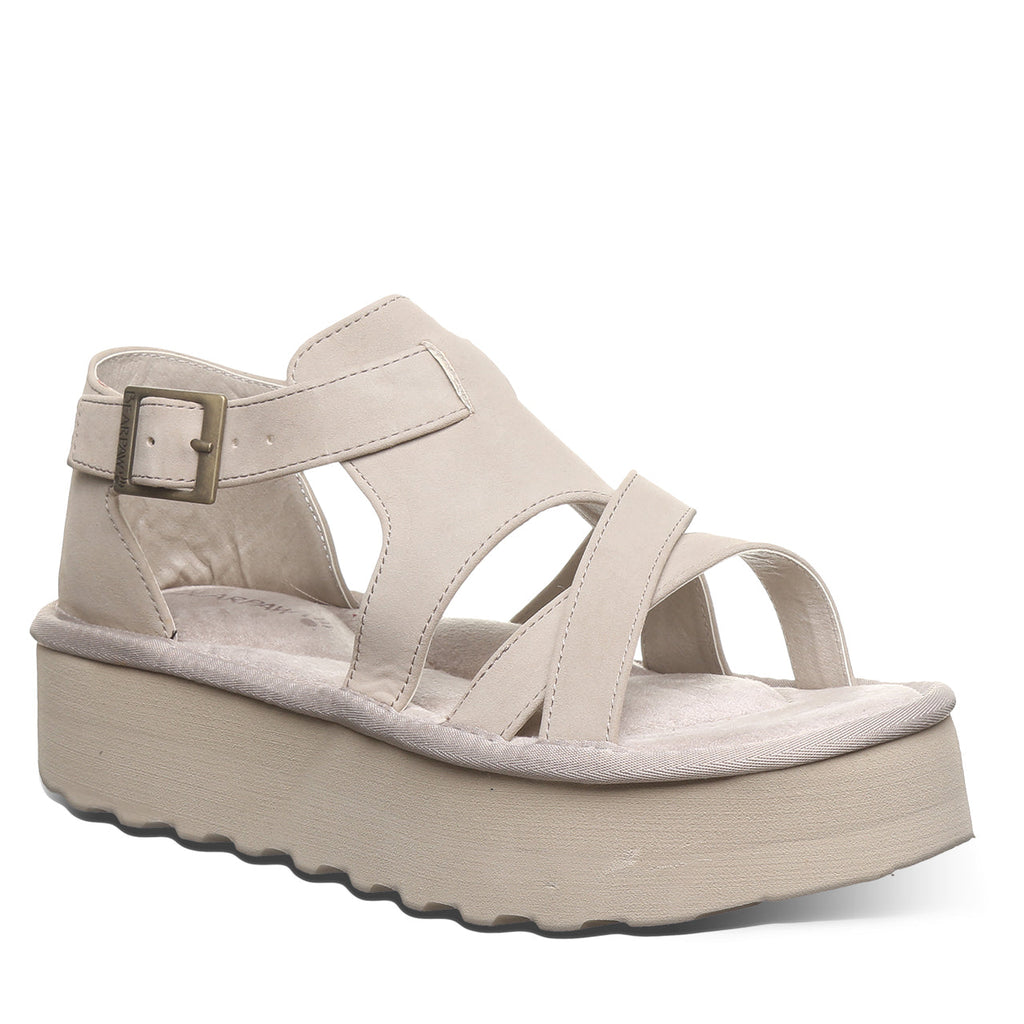Pinnacle Flatform Sandals in Mushroom