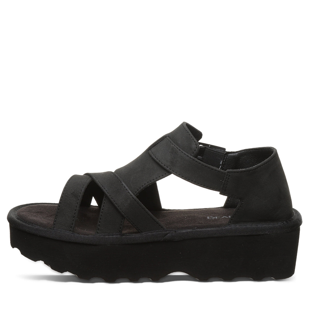 Pinnacle Flatform Sandals in Black