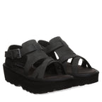 Pinnacle Flatform Sandals in Black