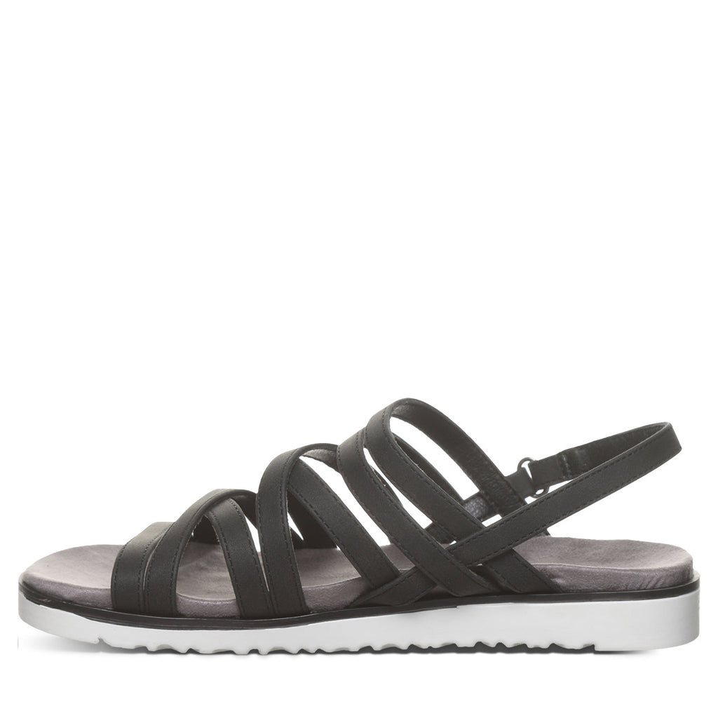 Crete Strappy Sandals in Black