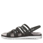 Crete Strappy Sandals in Black