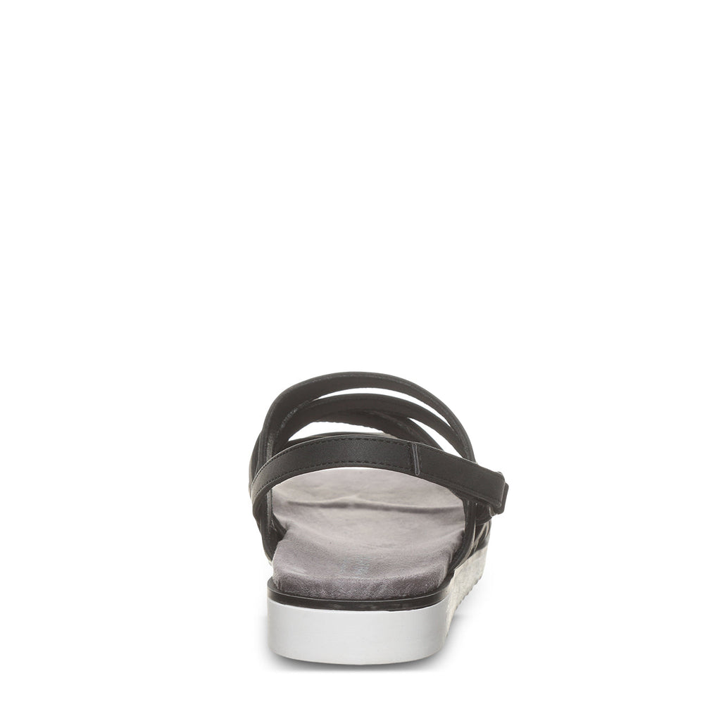 Crete Strappy Sandals in Black