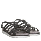 Crete Strappy Sandals in Black