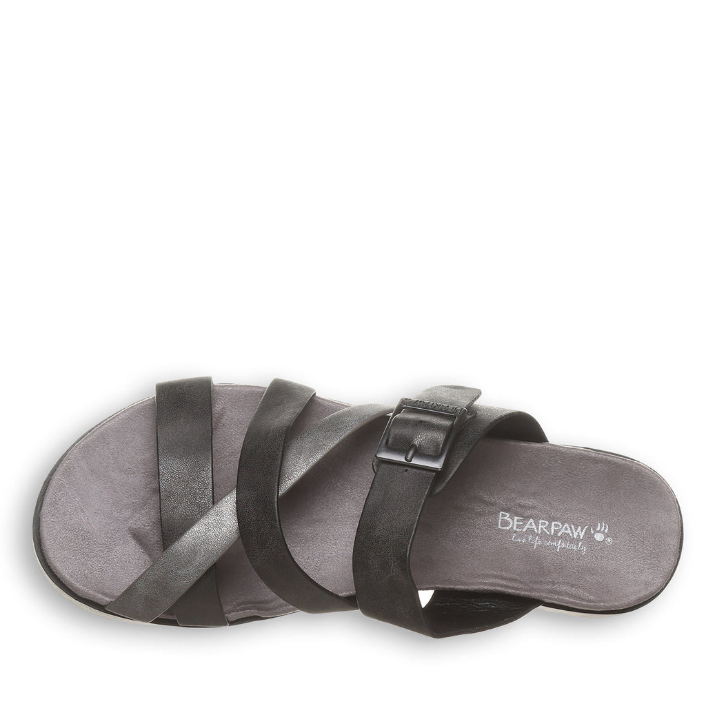 Rhodes Strappy Sandals in Black