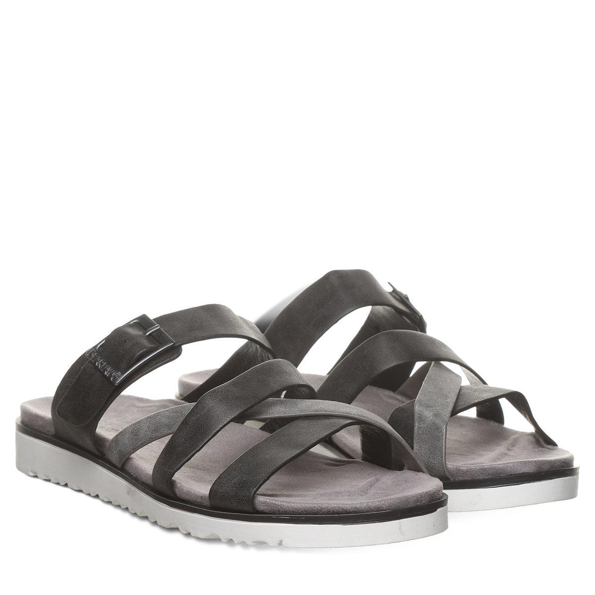 Rhodes Strappy Sandals in Black