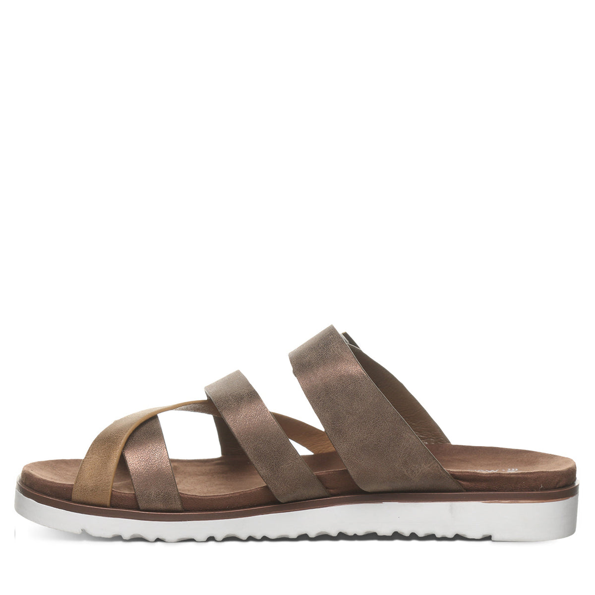 Rhodes Strappy Buckle Sandals in Brown