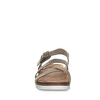 Rhodes Strappy Buckle Sandals in Brown