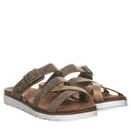 Rhodes Strappy Buckle Sandals in Brown