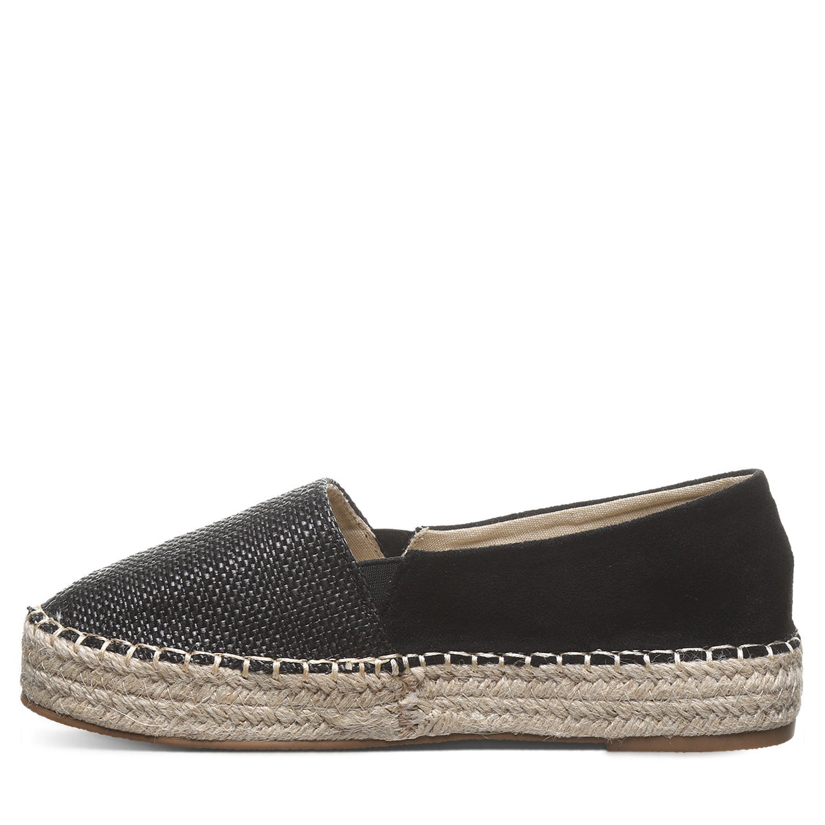 Macchiato Espadrille Flats in Black