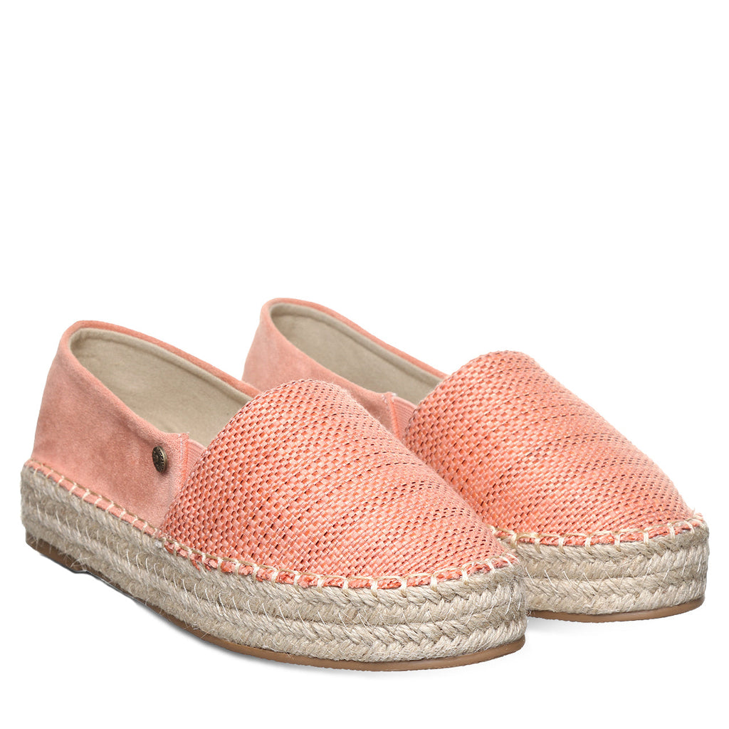 Macchiato Espadrille Flats in Coral