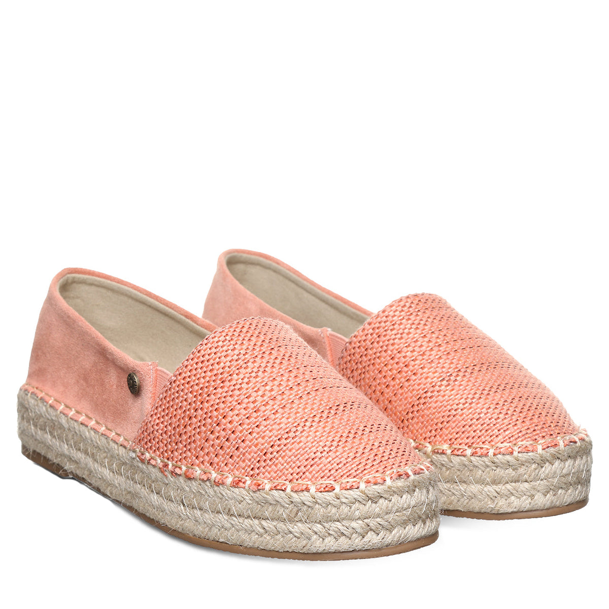 Macchiato Espadrille Flats in Coral