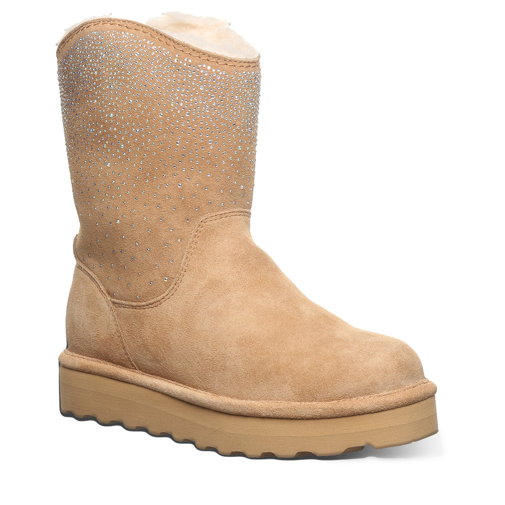 Bearpaw Women's Glam Platform Low Boots in Iced Coffee Solid