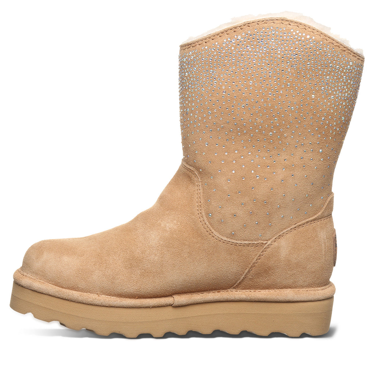 Bearpaw Women's Glam Platform Low Boots in Iced Coffee Solid