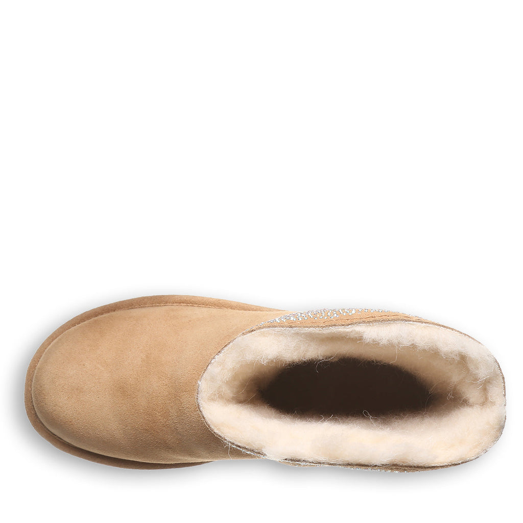 Bearpaw Women's Glam Platform Low Boots in Iced Coffee Solid
