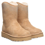 Bearpaw Women's Glam Platform Low Boots in Iced Coffee Solid