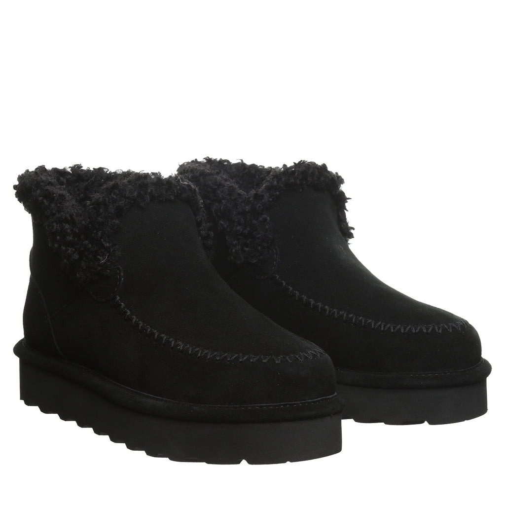 Maeve Platform Lifted Booties in Black
