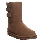 Aurelia Buckle Ankle Boots in Cocoa