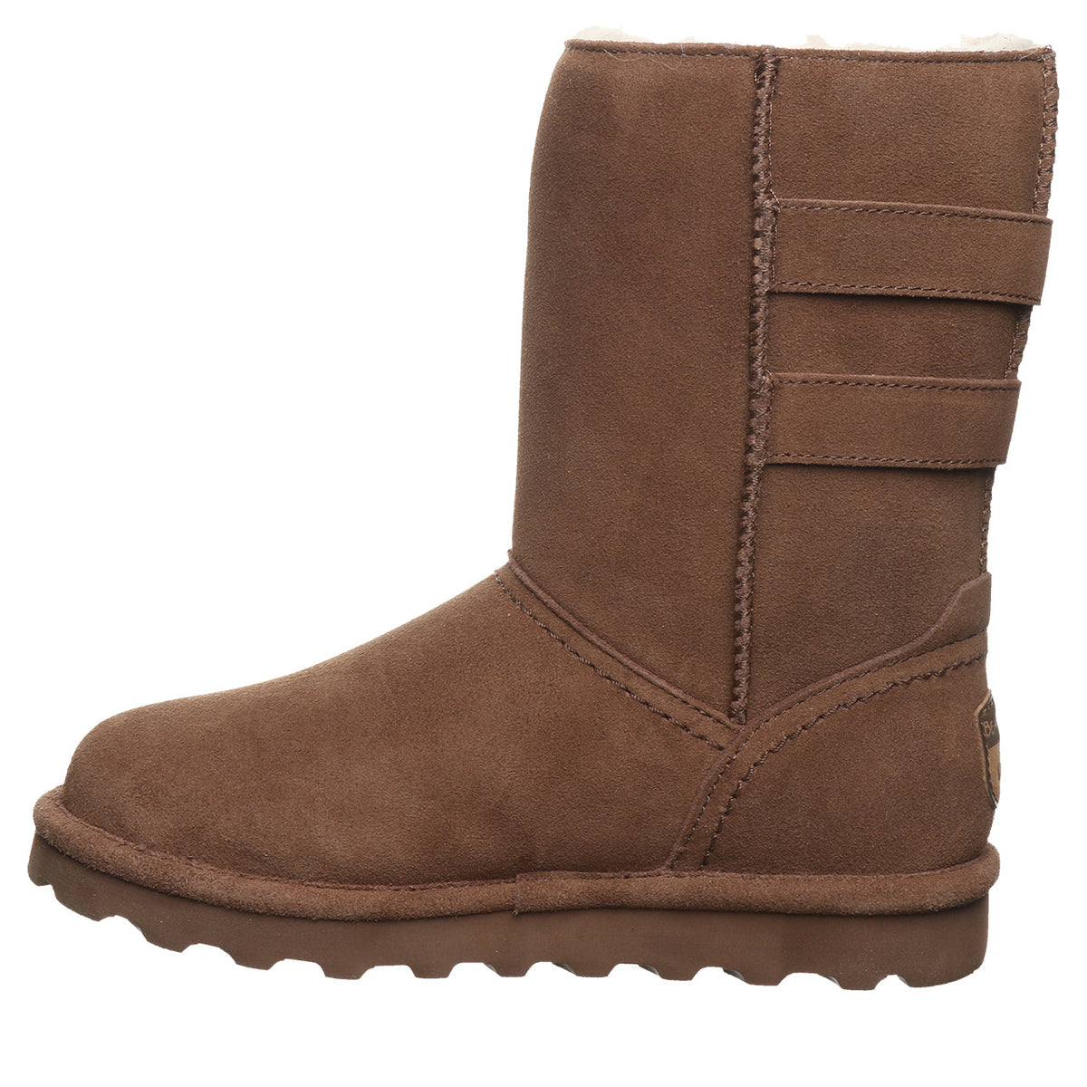 Aurelia Buckle Ankle Boots in Cocoa