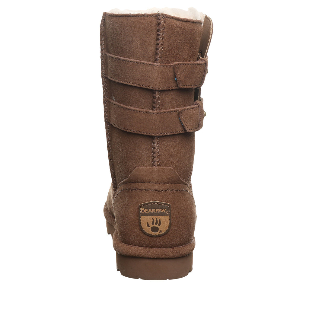 Aurelia Buckle Ankle Boots in Cocoa