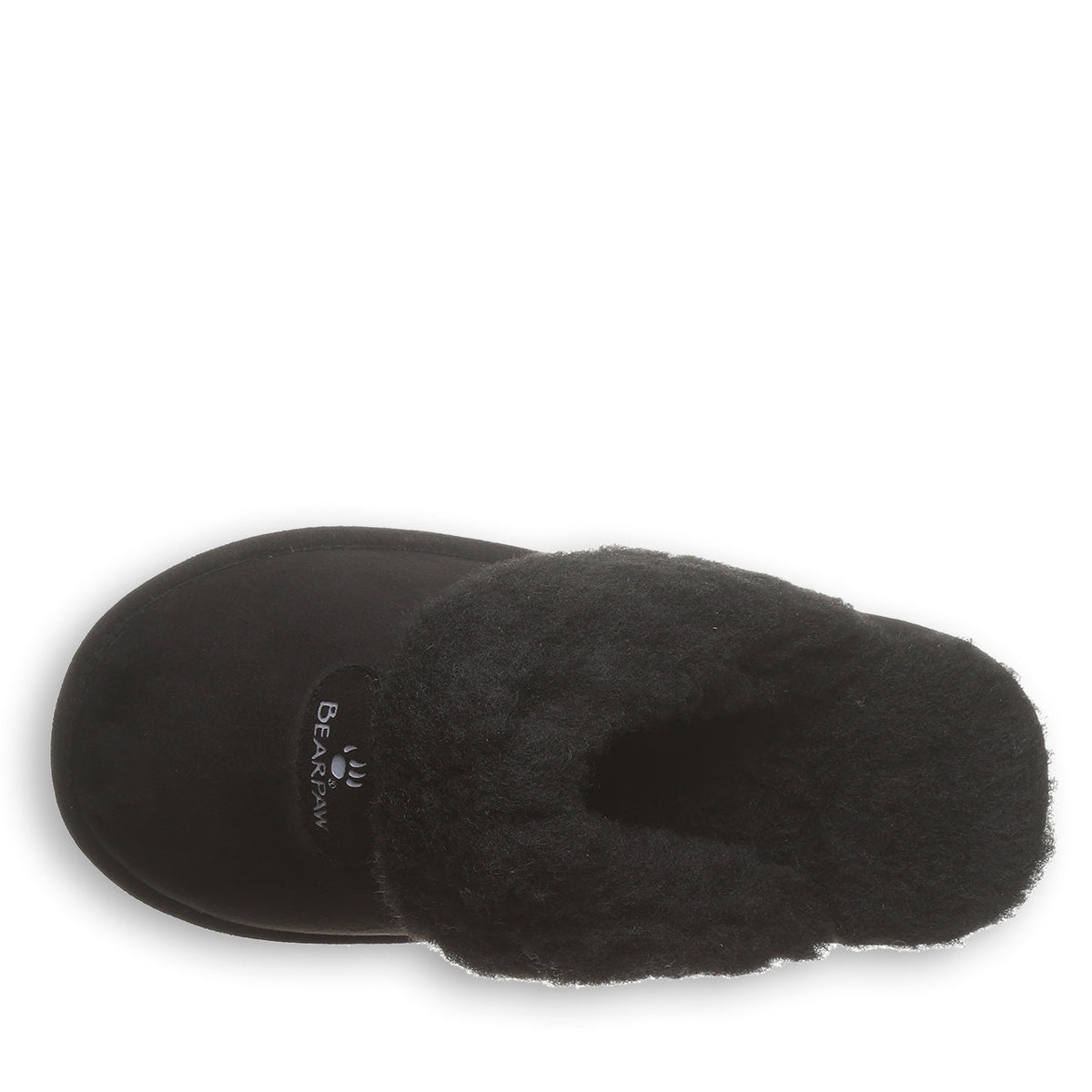 Effie Faux Fur Slippers in Black