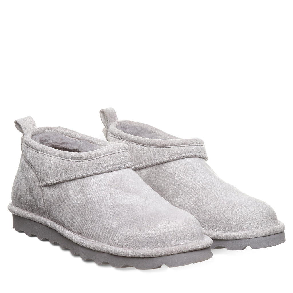 Women's Super Shorty Vegan Snow Boots in Gray Fog