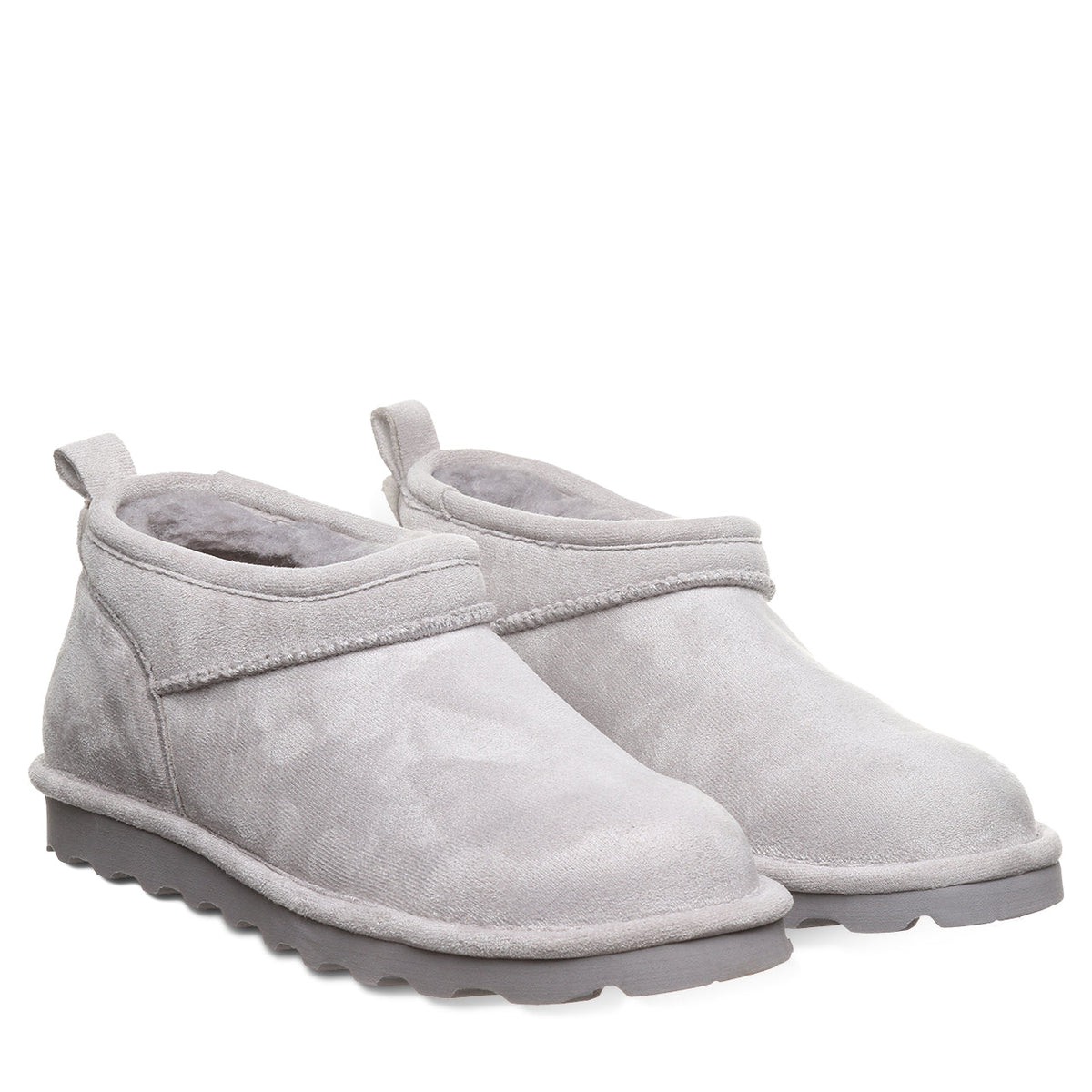 Women's Super Shorty Vegan Snow Boots in Gray Fog