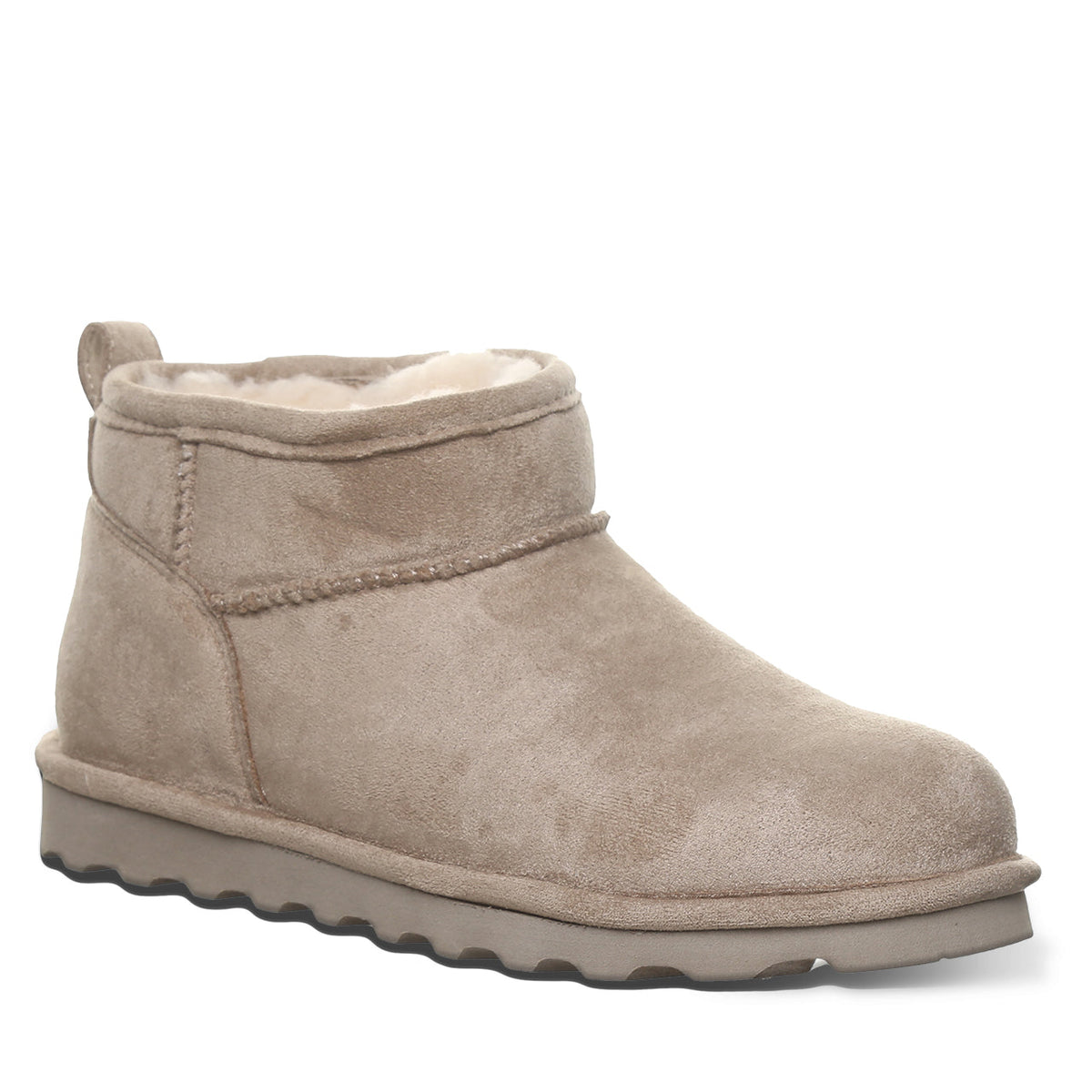 Shorty Vegan Boots in Mushroom