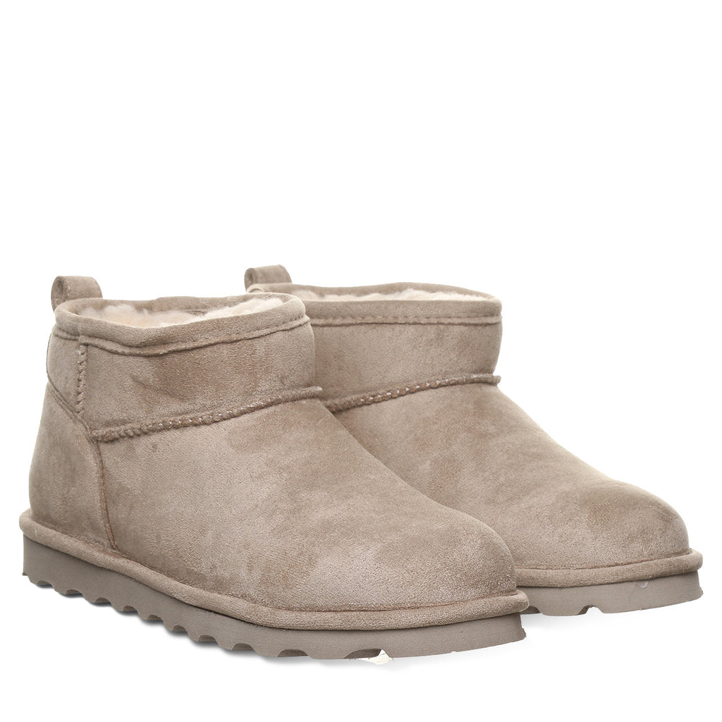Shorty Vegan Boots in Mushroom
