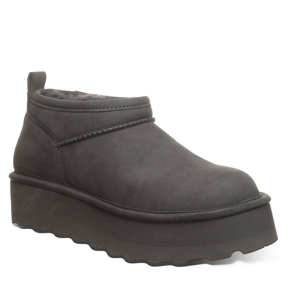 Retro Super Shorty Vegan Booties in Carbon