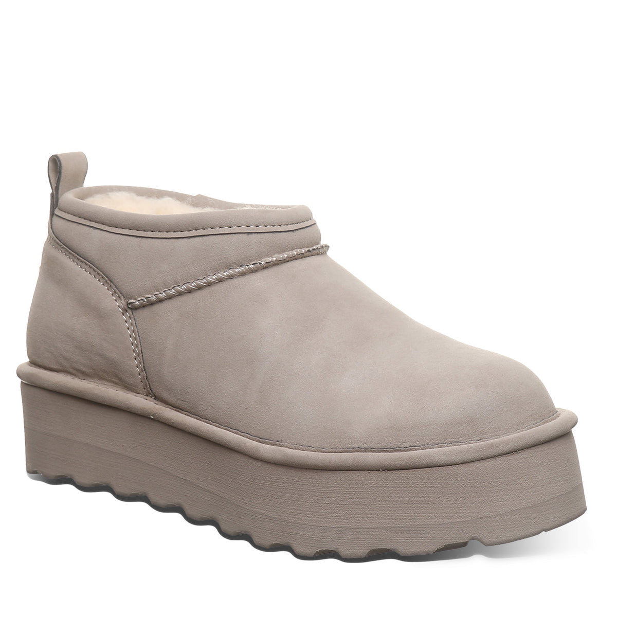 Retro Super Shorty Vegan Boots in Stone