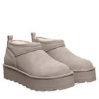Retro Super Shorty Vegan Boots in Stone