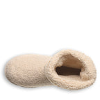 Snuggle Plush Faux Fur Booties in Oat