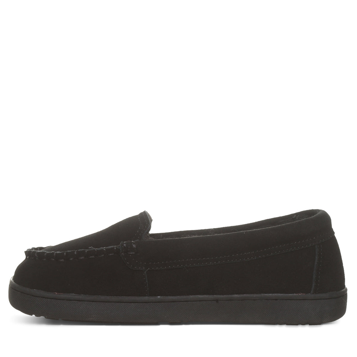 Angel Wool Blend Lined Slippers in Black