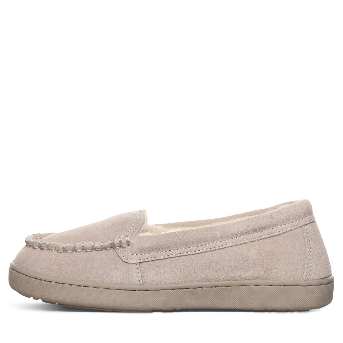 Angel Suede Slippers in Mushroom