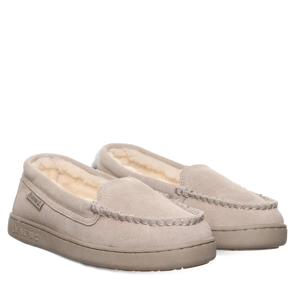 Angel Suede Slippers in Mushroom