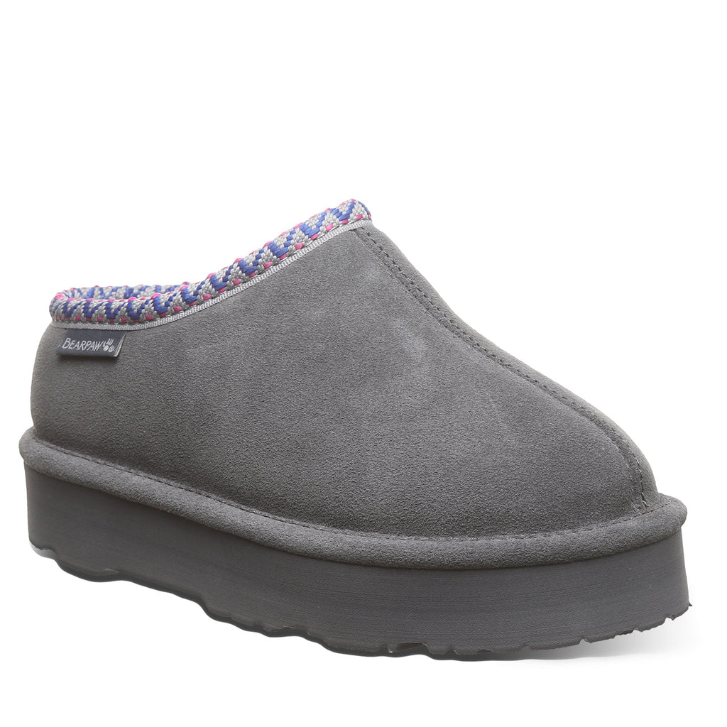 Bearpaw Martis Youth Slippers in Charcoal