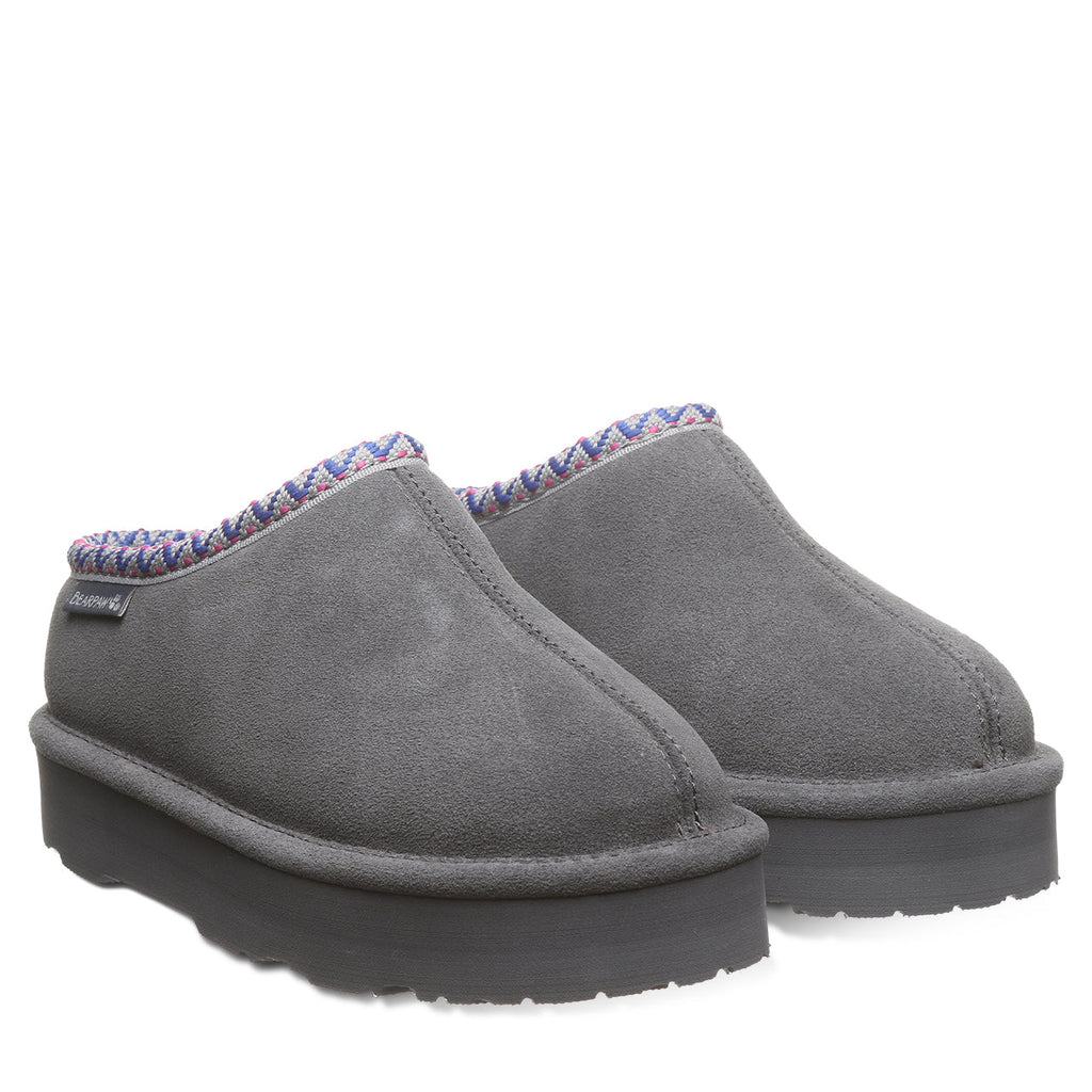 Bearpaw Martis Youth Slippers in Charcoal