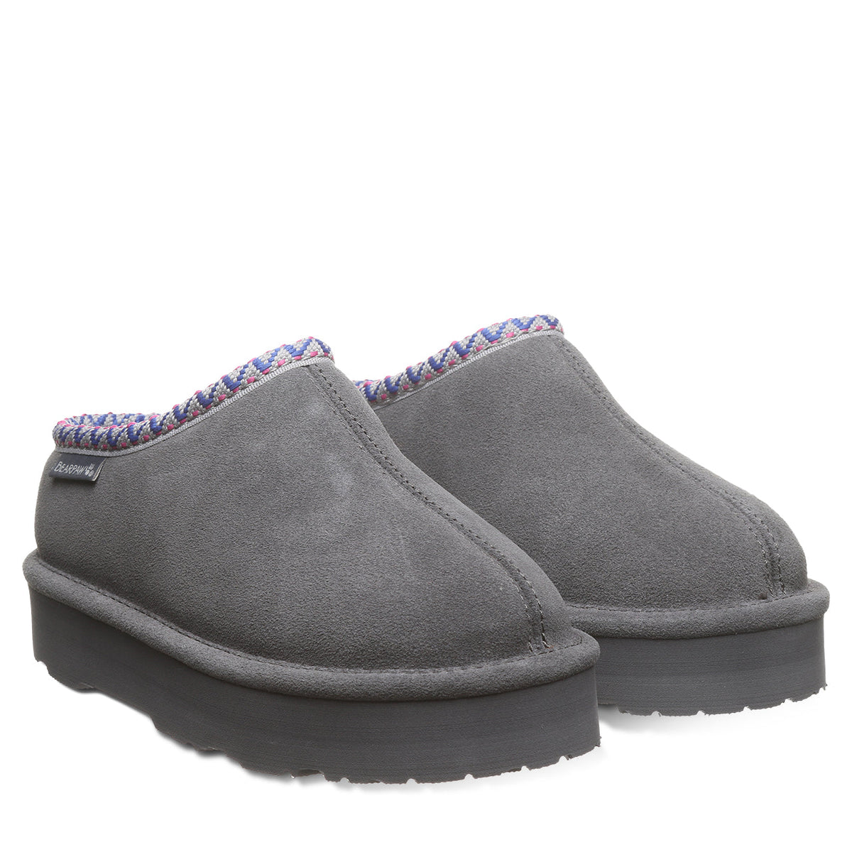 Bearpaw Martis Youth Slippers in Charcoal