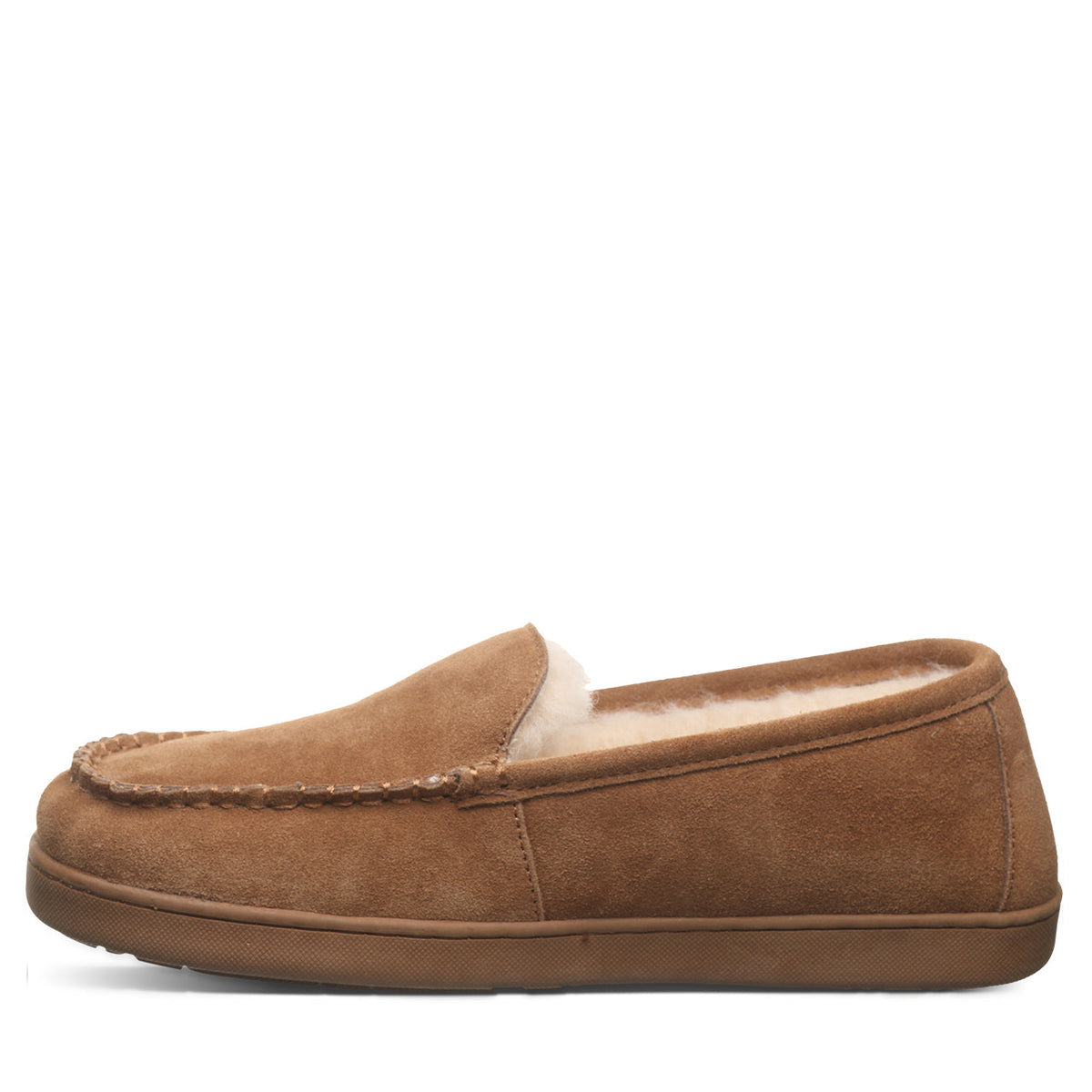 Brian Men's Moccasin Slippers in Hickory